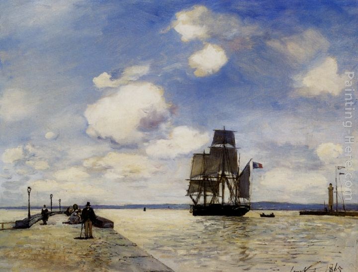 Johan Barthold Jongkind La Jetee a Honfleur